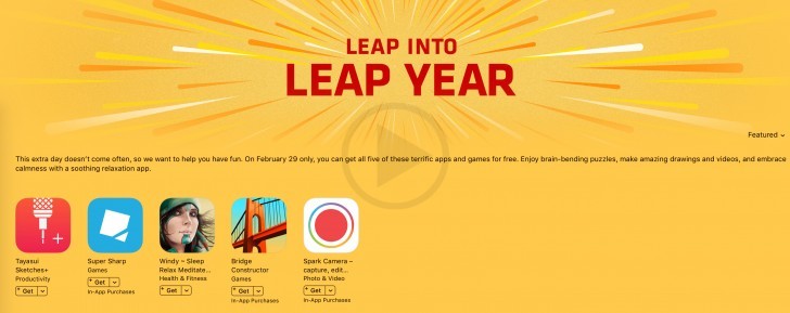 Apple Gives Out Free Apps On The Extra Day Of This Year