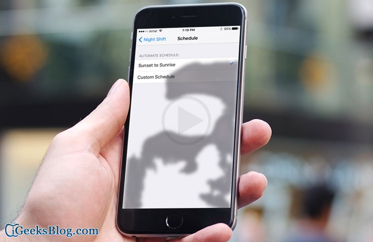 Here’s How To Fix The Automatic Sunrise And Sunset On Night Shift Mode In iOS 9.3