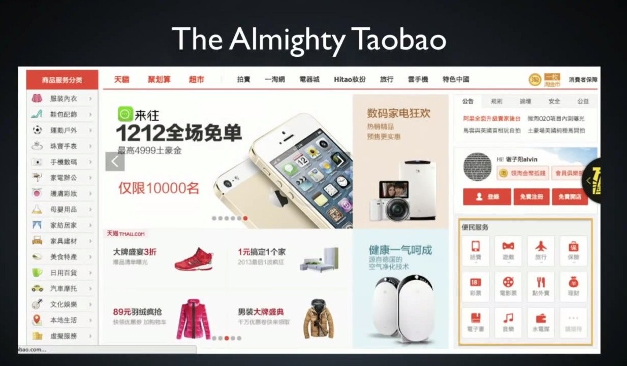 The Chinese Version of Amazon Called Taobao to Be Faster and Better With Product Deliveries With a Minimum Time of a Few Minutes