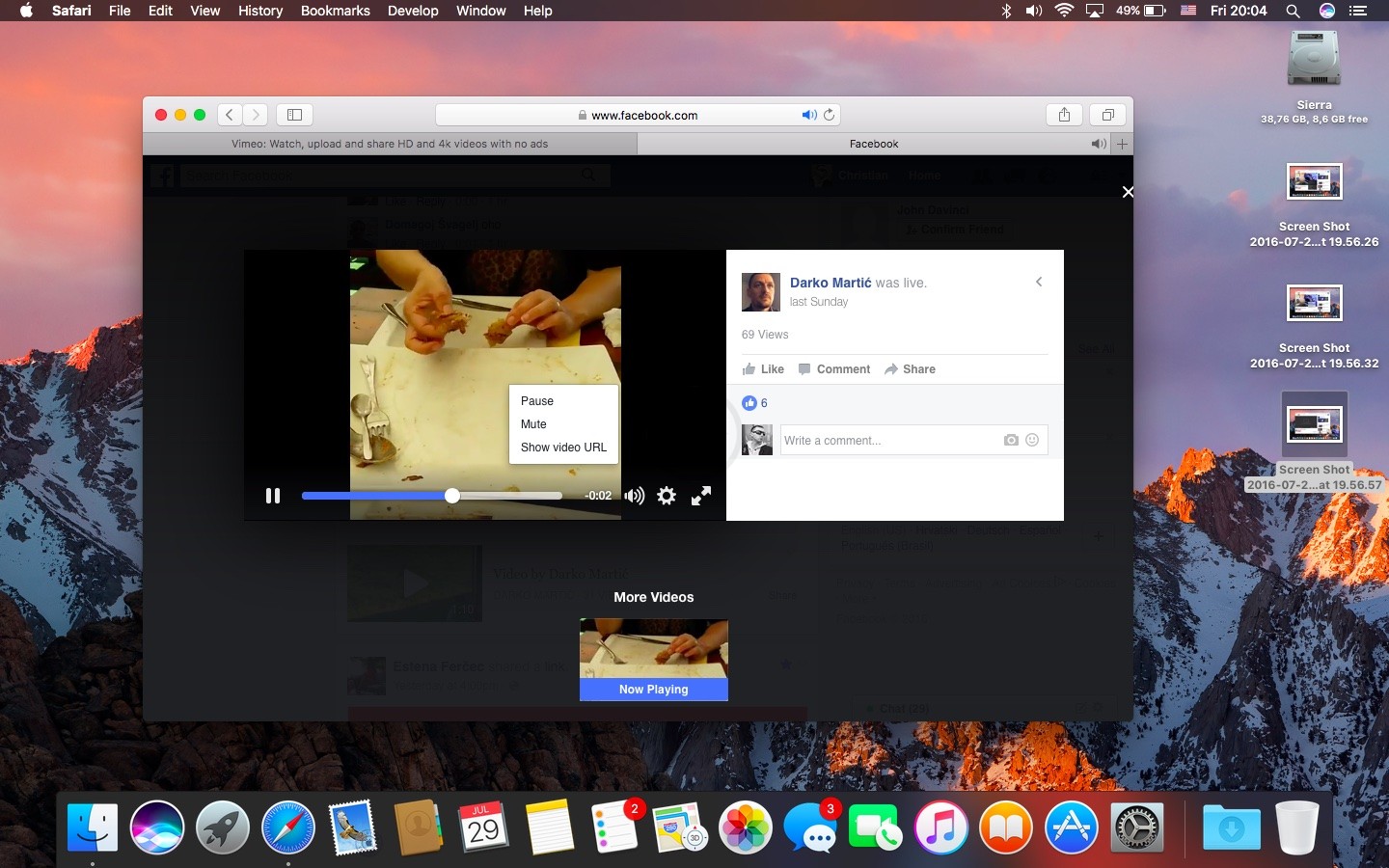 How the Picture in Picture Mode Can be Enabled in macOS Sierra for YouTube Videos