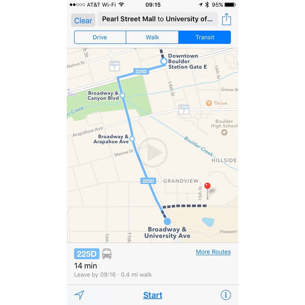 Colorados Denver City Now Added to the List of Public Transit Directions for Apple Maps