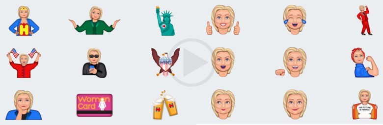 The Woman Card can Be Played for Real with the Hillary Emojis