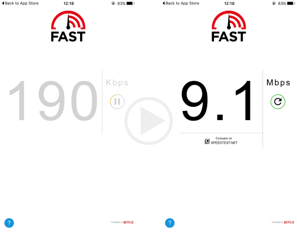 Netflix Introduces the Internet SSpeed Testing SService Called Fast to iOS